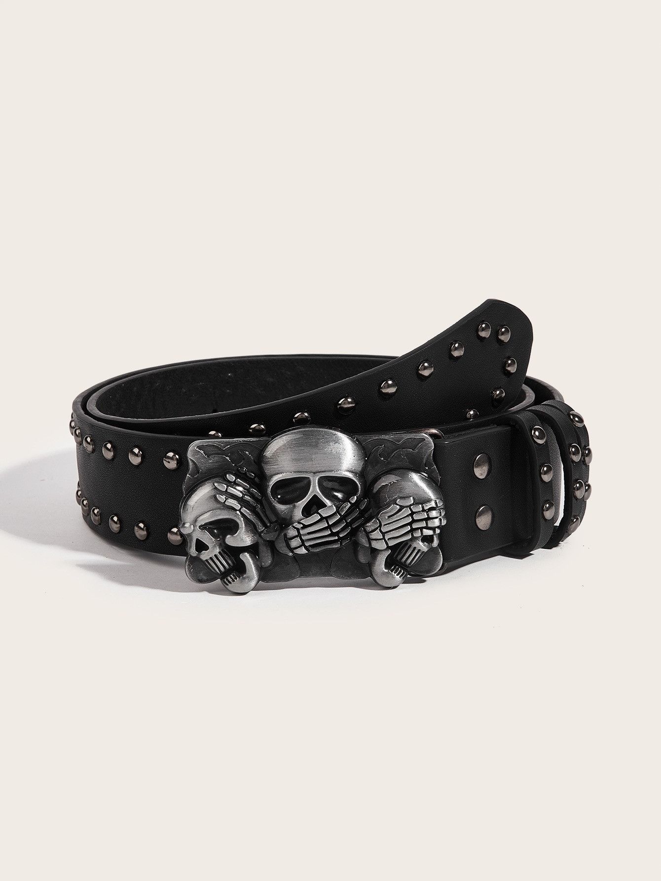 Vintage Dark Charm Skull Waist Belt Size ONE SIZE - 3 Thumbnail