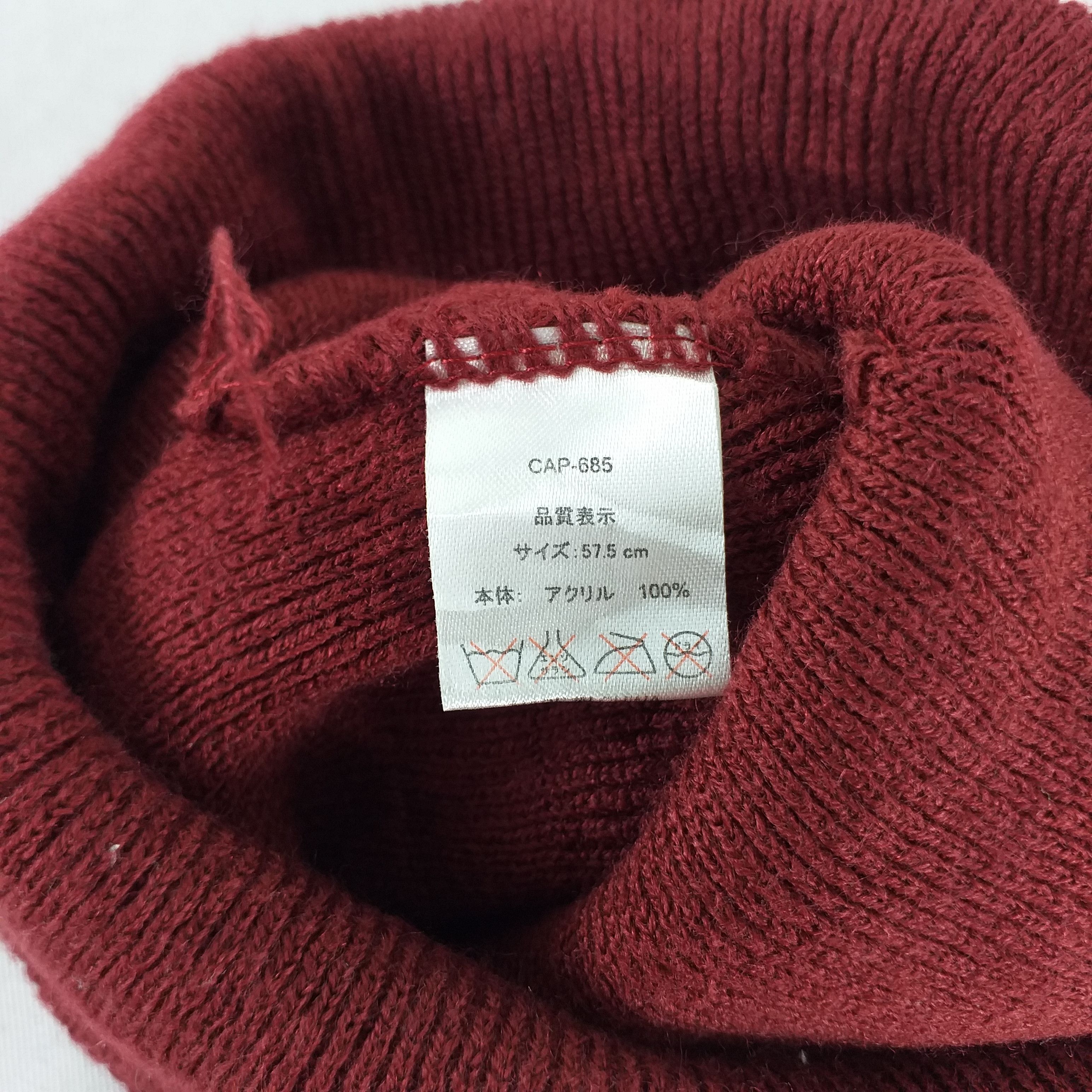 Japanese Brand Style Embroidery Snow Cap Hat Beanie -BN280 Size ONE SIZE - 5 Thumbnail