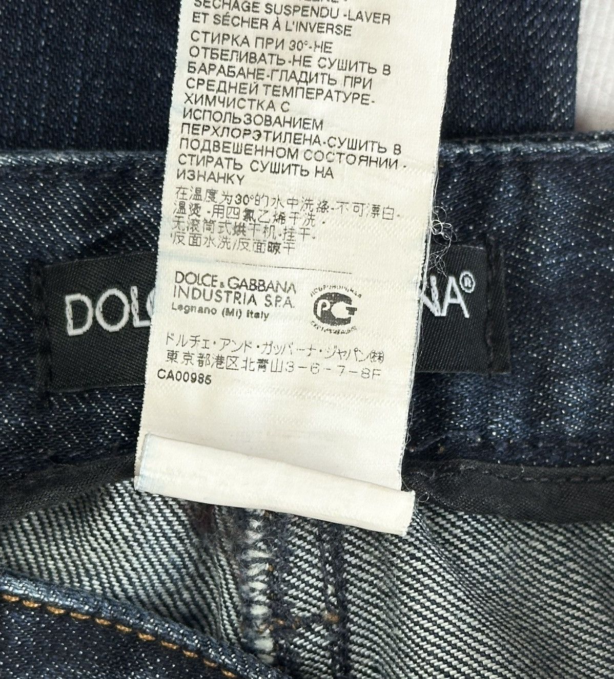 Dolce & Gabbana × Japanese Brand × Vintage Japanese Vintage Dolce & Gabbana (D&G) Distressed LGB Opium Size 26" / US 2 / IT 38 - 9 Thumbnail