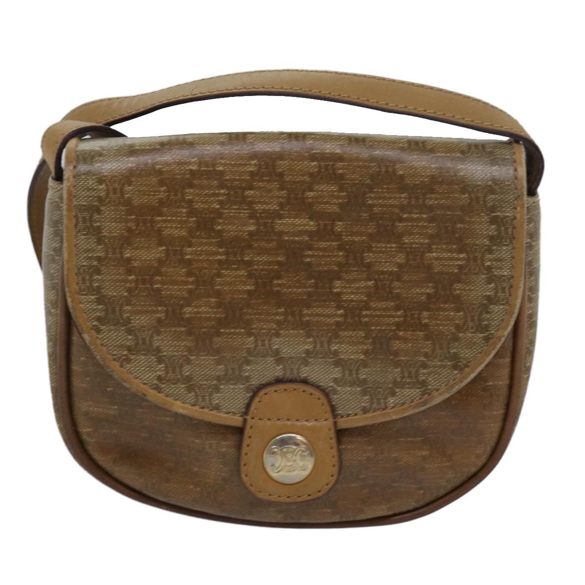 Celine CELINE Macadam Canvas Shoulder Bag Beige Size ONE SIZE - 2 Thumbnail