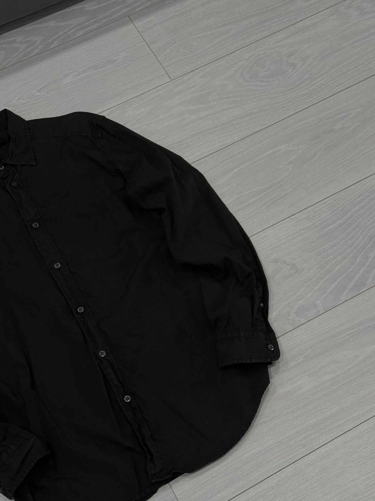 Diesel 2000s Button Up Shirt - Black Military Vintage Size M