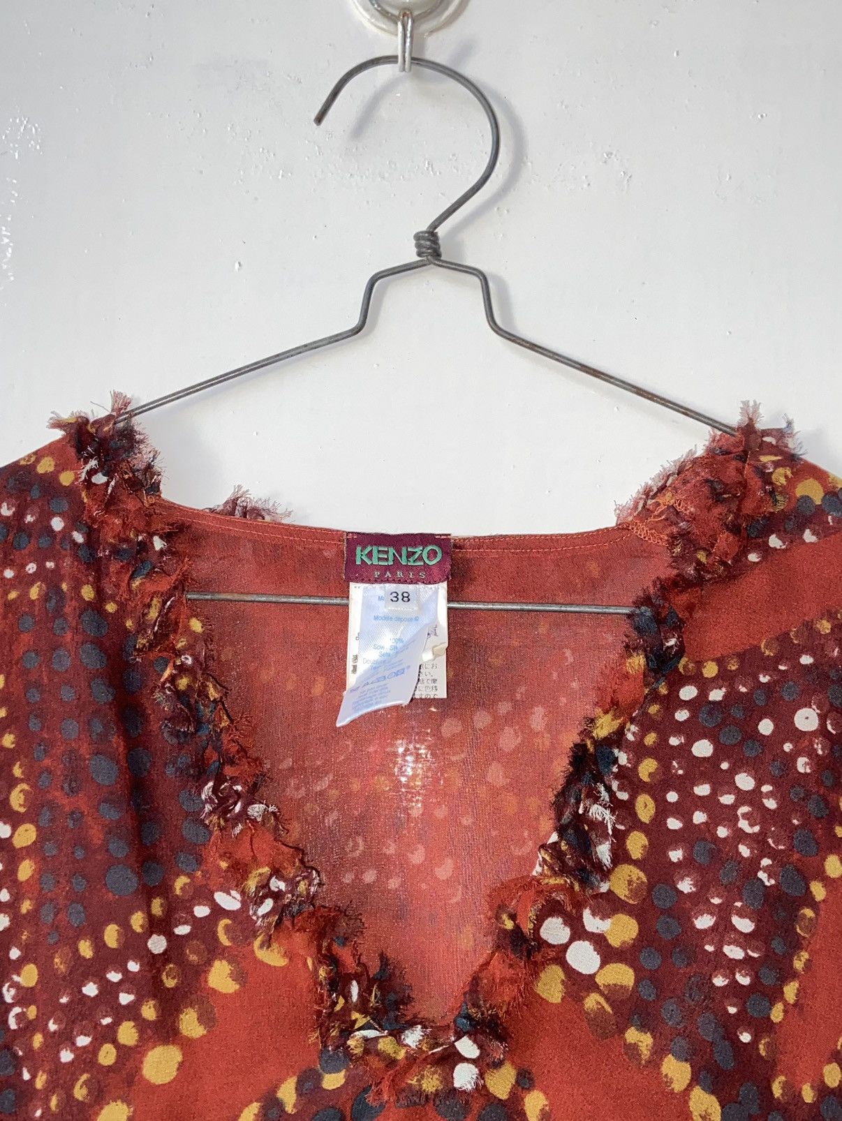 Kenzo KENZO PARIS Patterned Midi Dress Size XS / US 0-2 / IT 36-38 - 14 Thumbnail