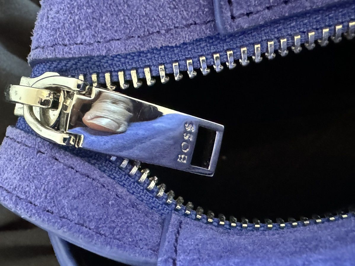 Hugo Boss BOSS Medium Ivy Bag Velvet Purple Size ONE SIZE - 6 Thumbnail