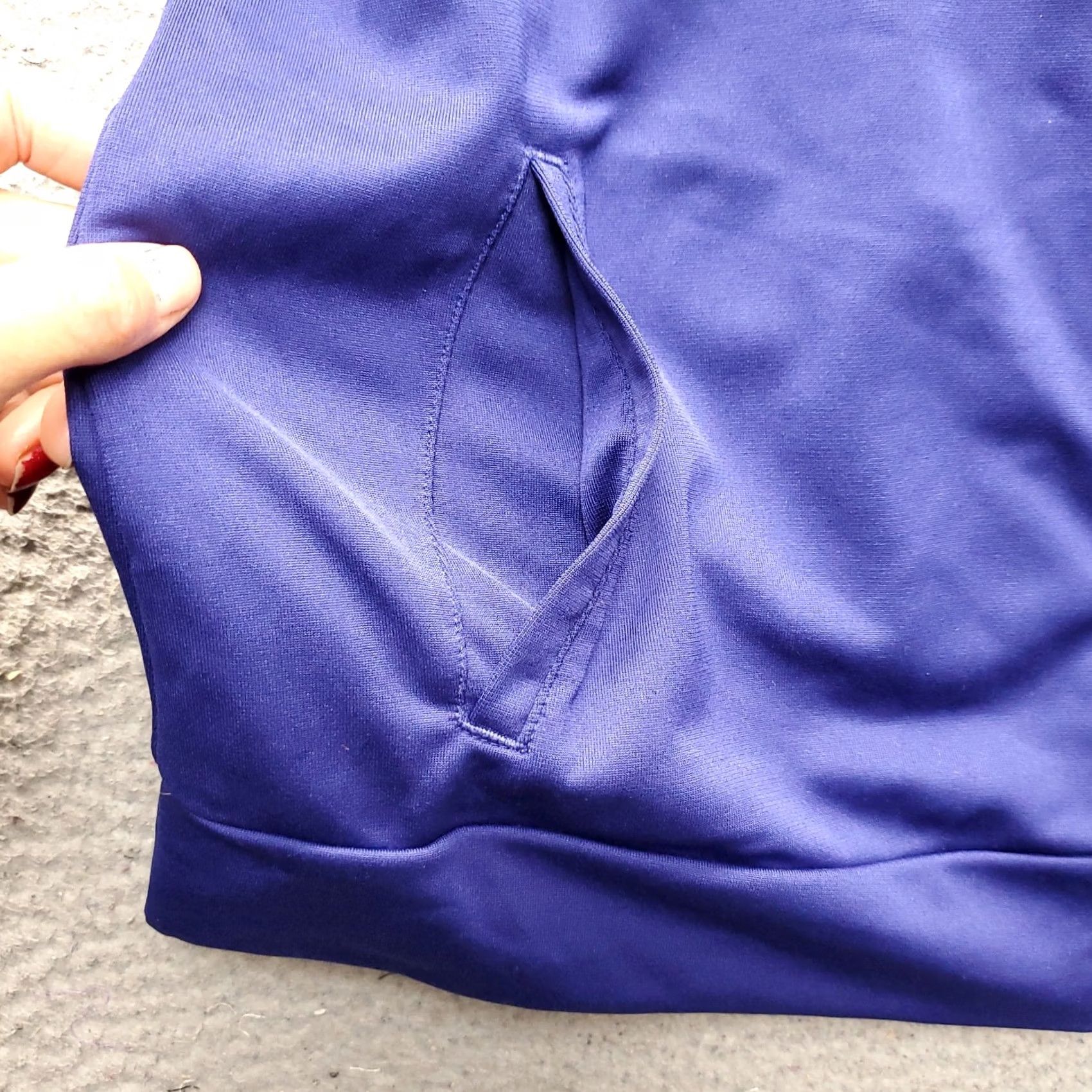 Vintage Xersion Activewear Full-Zip Jacket Womens M Blue Quick-Dri Mock Neck Full Zip Hoodie? Size M / US 6-8 / IT 42-44 - 8 Thumbnail