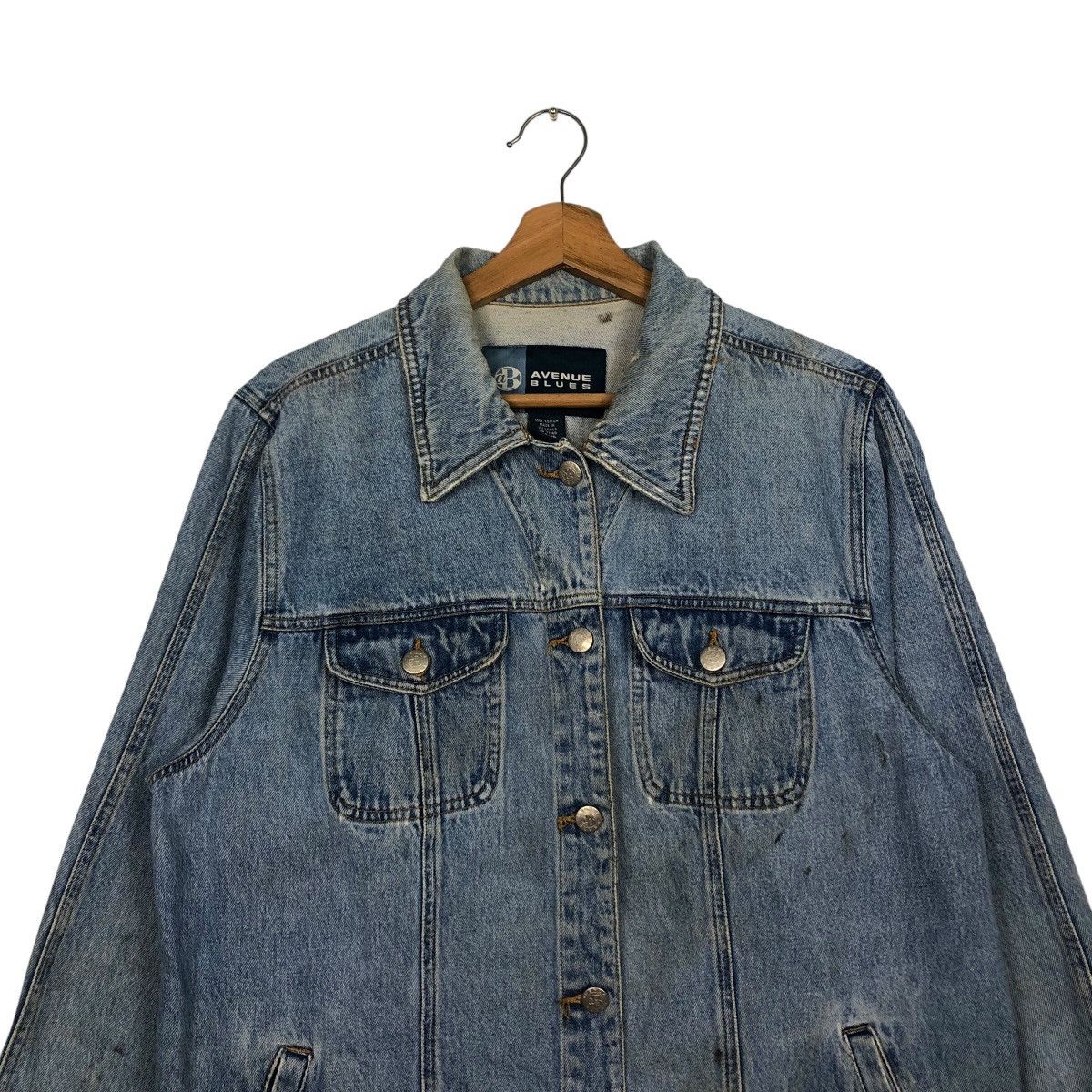 Japanese Brand 📌Vintage Biker Denim Jacket Avenue Blues Issey Miyake Size US M / EU 48-50 / 2 - 4 Thumbnail