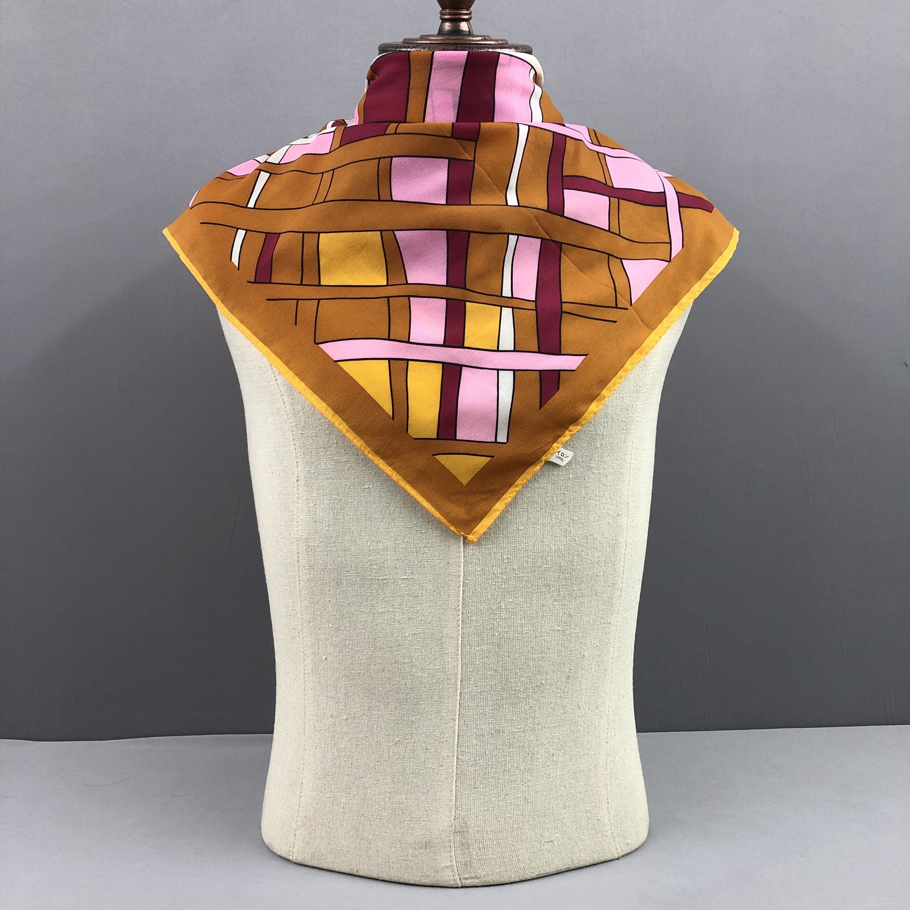 Japanese Brand × Vintage Vintage SILK Scarf Twill Stole Wraps Scarves Size ONE SIZE - 2 Thumbnail