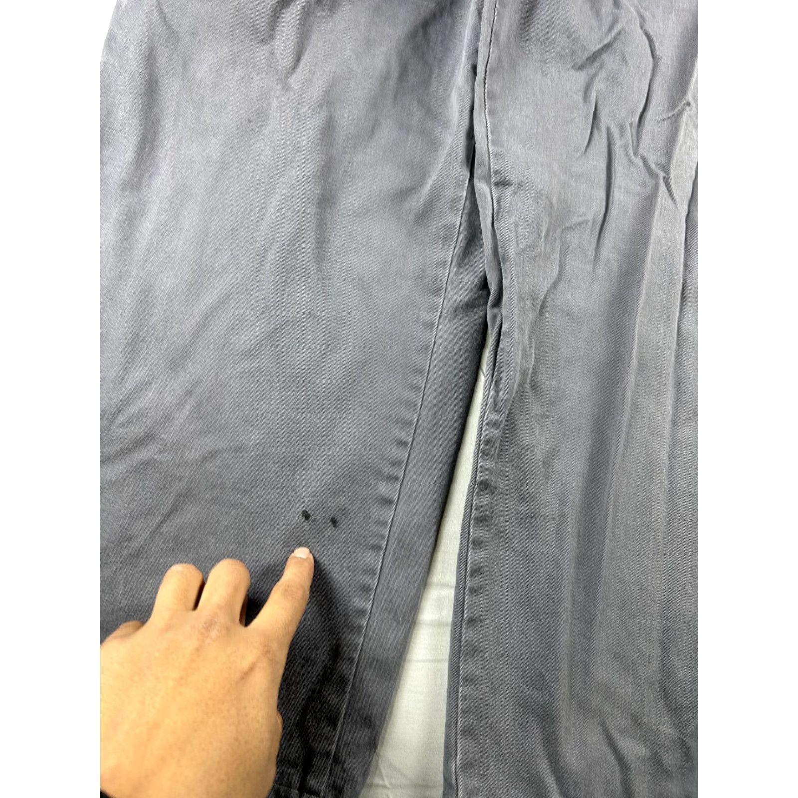 Polo Ralph Lauren Polo Ralph Lauren Andrew Pants Mens 41X28 Gray Pleated Chino Cotton Relaxed Fit Size US L / EU 52-54 / 3 - 5 Thumbnail