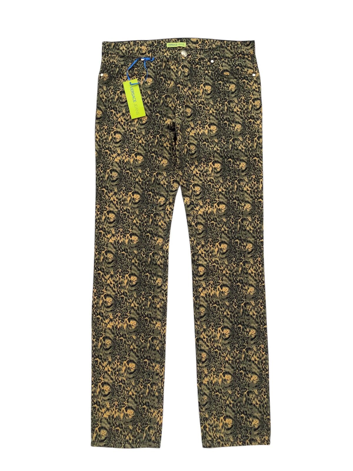 Versace Versace Jeans Couture Pants With An All-Over Leopard Print Size 30" / US 8 / IT 44 - 1 Thumbnail