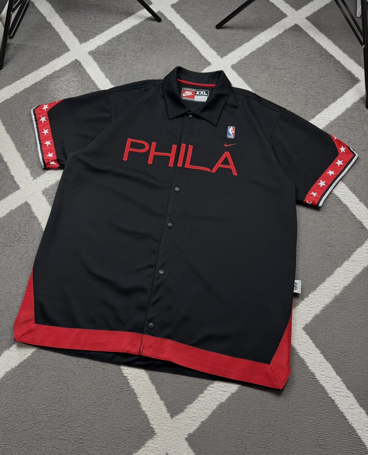 Nike Vintage 90’s Nike NBA Philadelphia 76ers Warm Up Jersey Size US XXL / EU 58 / 5 - 3 Thumbnail