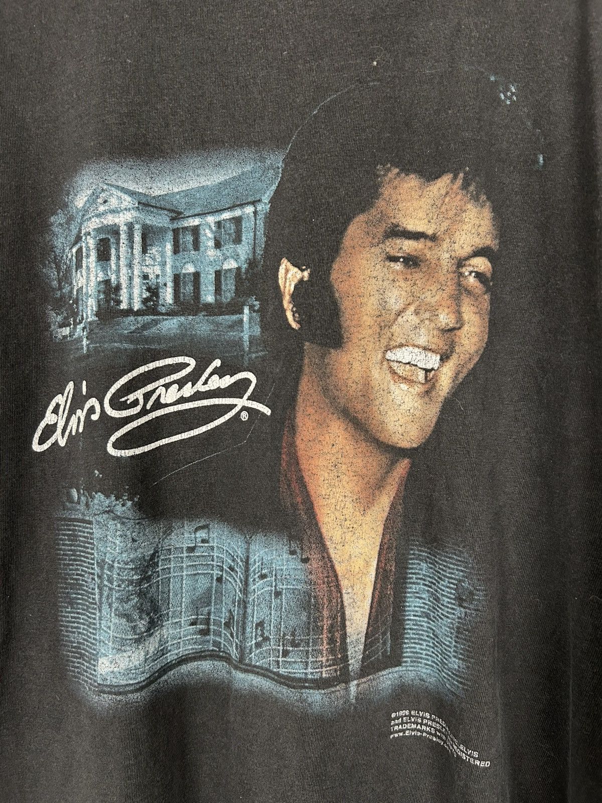 Band Tees Vintage Elvis Presley 1996 Graphic Tee Band Rock Skate Size US L / EU 52-54 / 3 - 3 Thumbnail