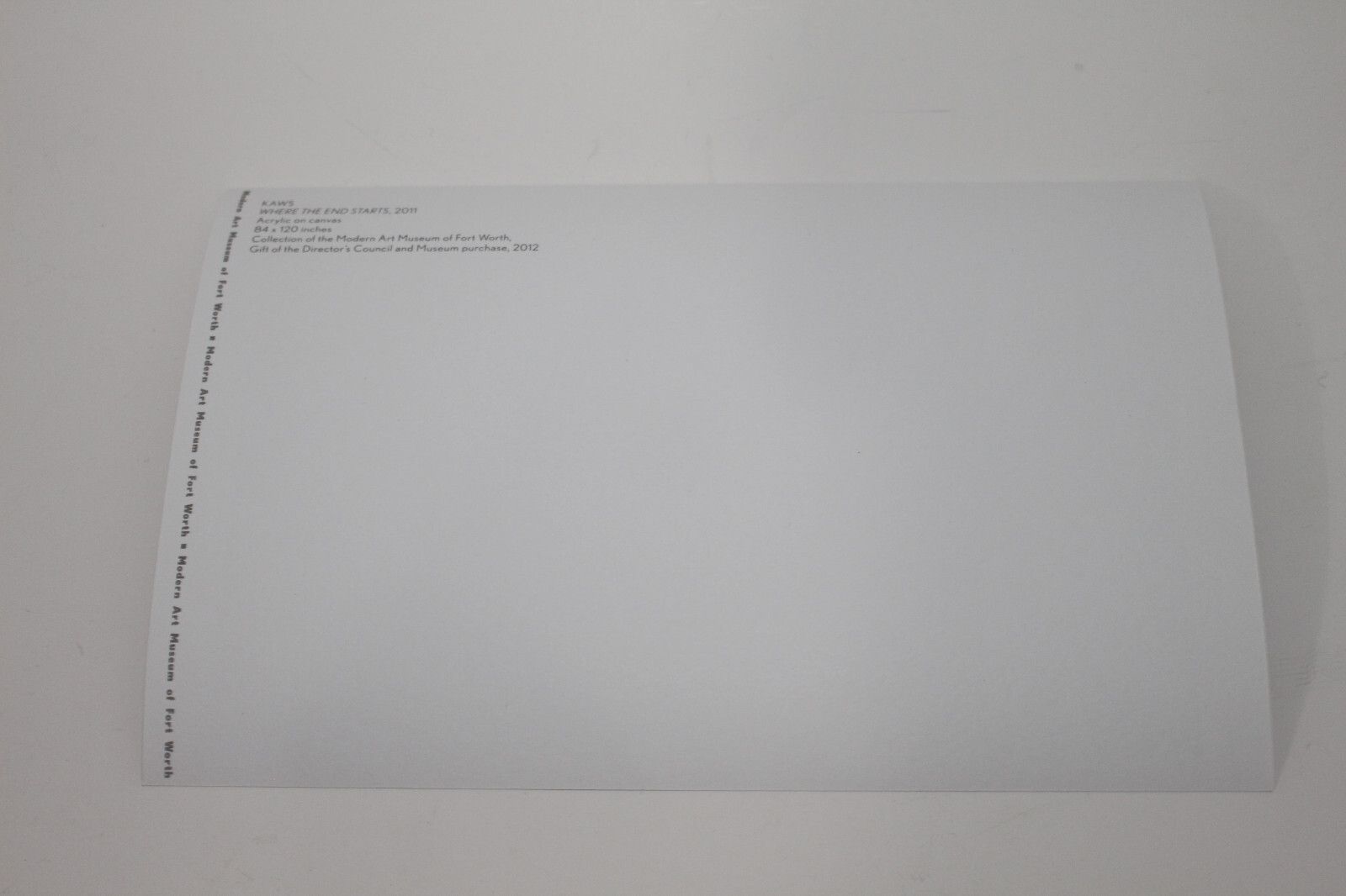 Kaws KAWS Where the End Starts Postcard + Museum Pamphlet Brochu Size ONE SIZE - 7 Thumbnail