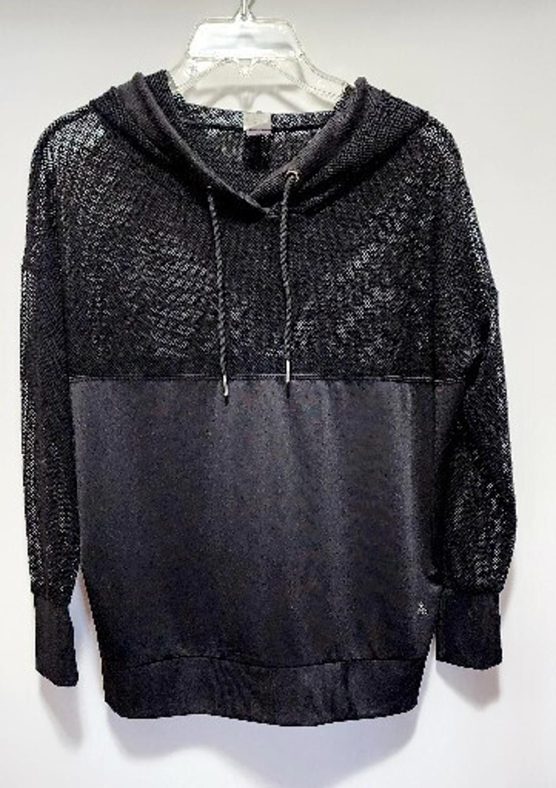 Other SOBA Sport Women’s Black Drawstring Sweatshirt Hoodie Sz S Size S / US 4 / IT 40 - 9 Thumbnail