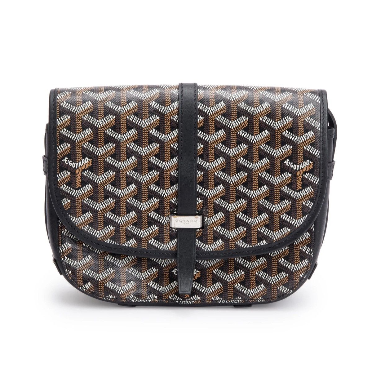 Goyard GOYARD 2021 Black Leather & Monogram Canvas Belvedere II PM Size ONE SIZE - 3 Thumbnail