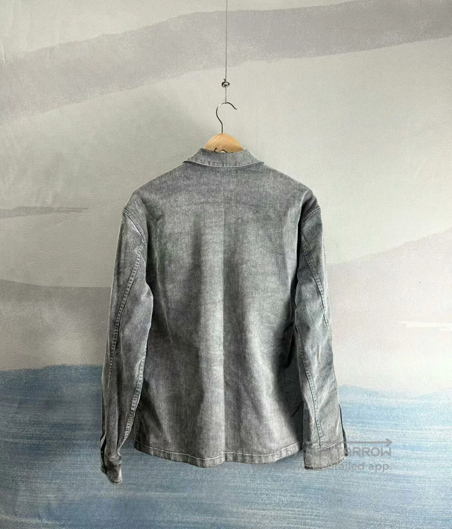 Dior Dior Gray Vintage Velvet Letter Shirt. Size US L / EU 52-54 / 3 - 3 Thumbnail