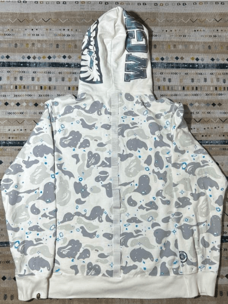 Bape Bape Shark Hooded Jacket Size US XL / EU 56 / 4 - 2 Thumbnail