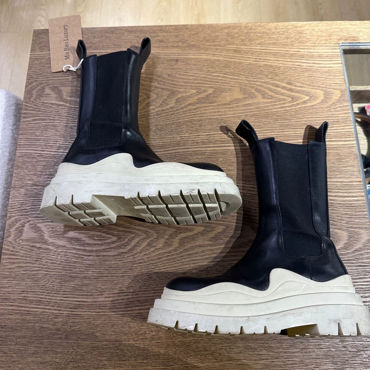 Bottega Veneta BOTTEGA VENETA may187 thick sole chelsea boots 35 Size US 4.5 / IT 34.5 - 3 Thumbnail