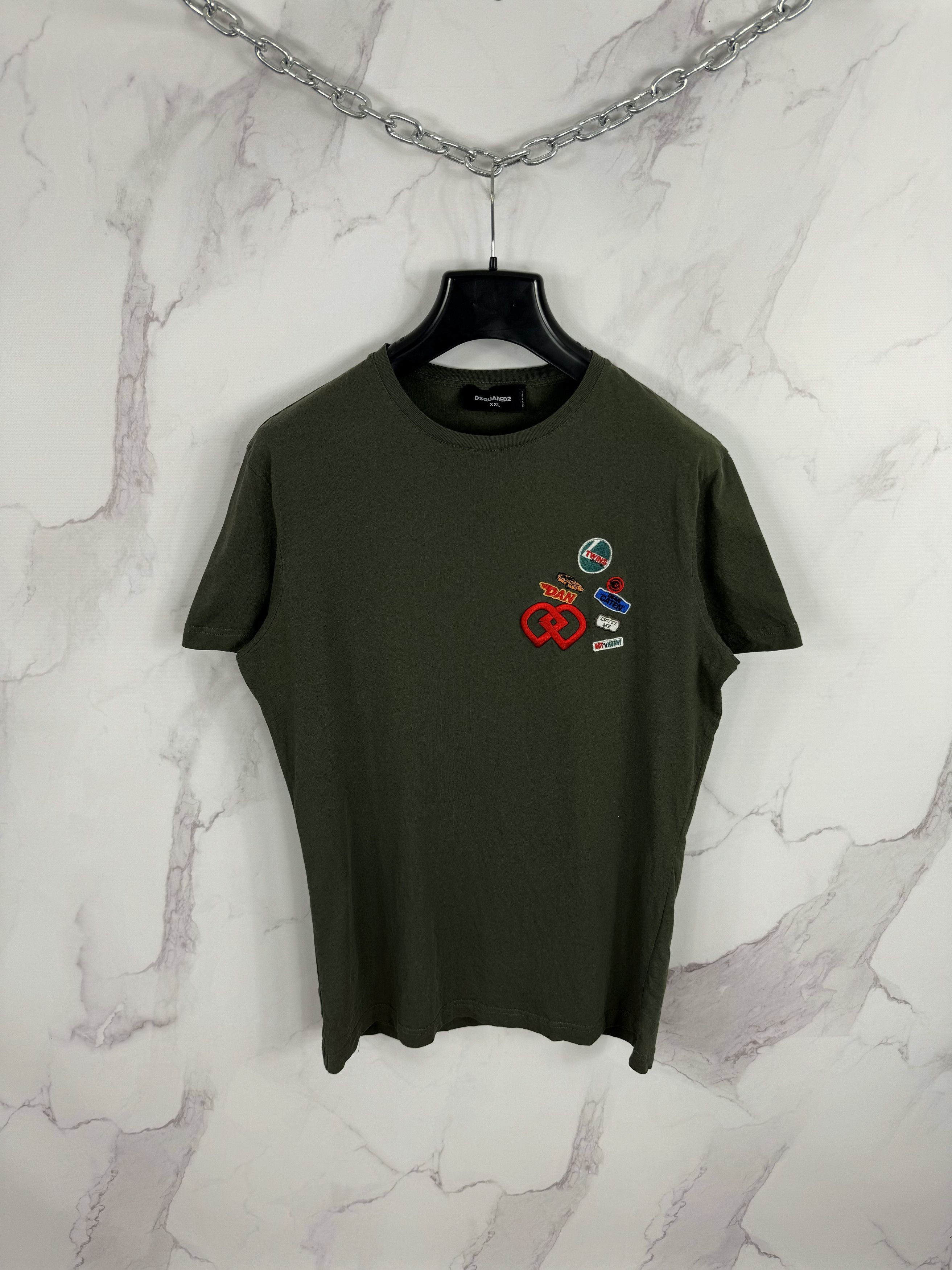 DSQUARED2｜ (S74GD1394 D20020 100) Dsquared2 Men's T Shirt S74GD1394 D20020 100 - Hydraulics Stores