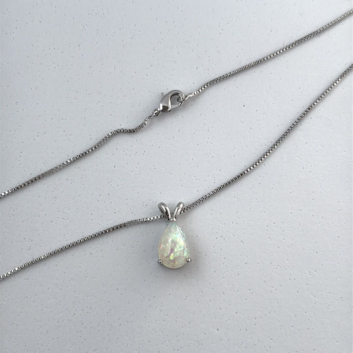 Other Opal Teardrop Shape Pendant Necklace for Women Size ONE SIZE - 4 Thumbnail