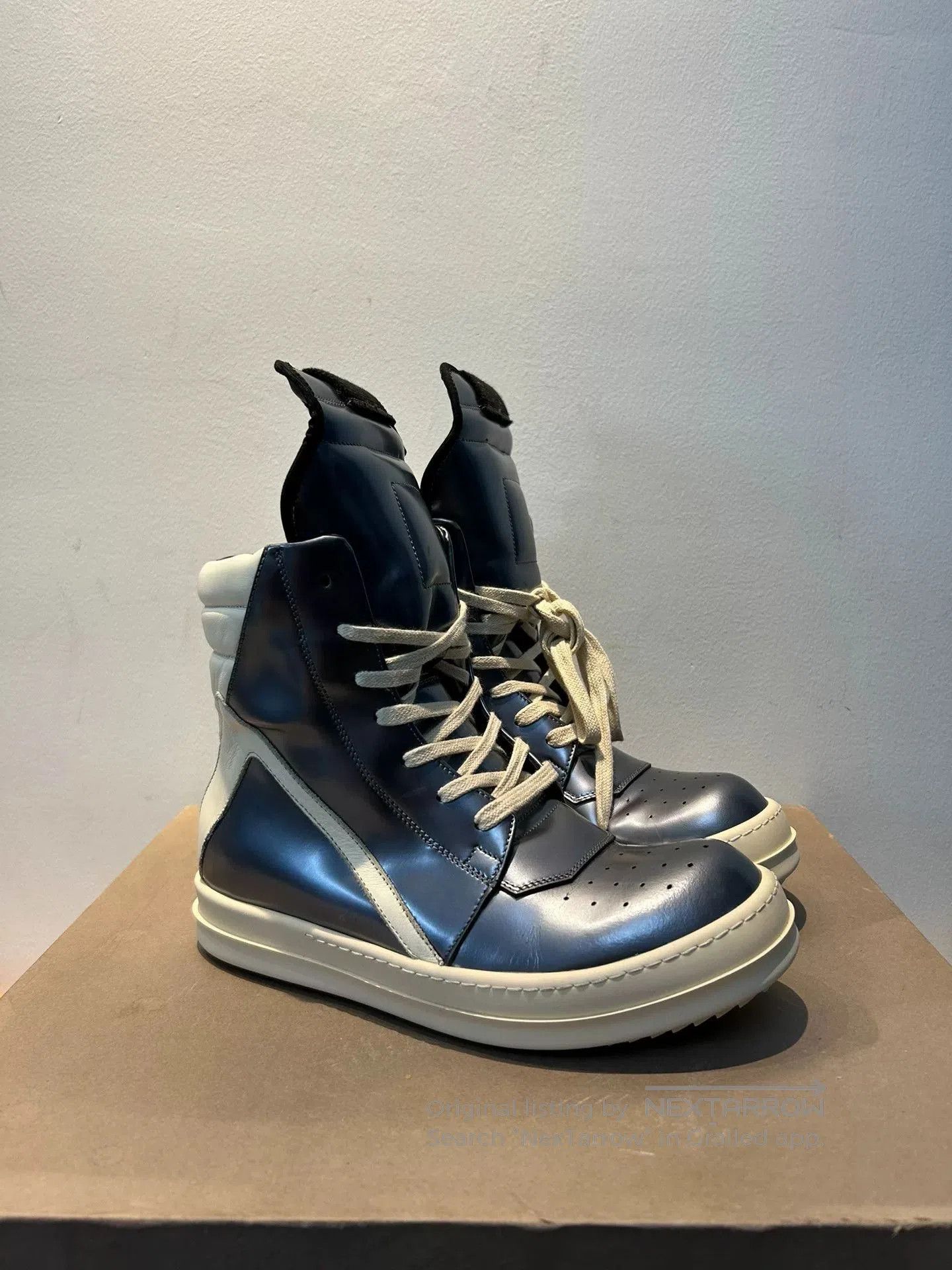 Rick Owens rick owens mirrored triangle high-top sneakers. Size US 6 / IT 36 - 3 Thumbnail