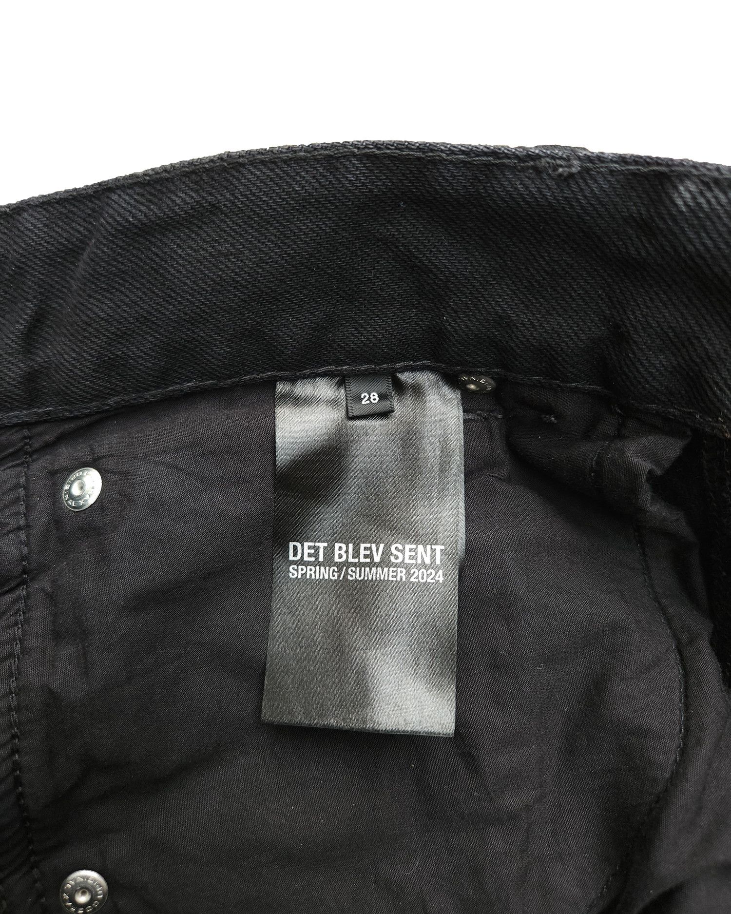 Other Det Blev Sent Waxed Denim Shorts Size US 28 / EU 44 - 3 Thumbnail
