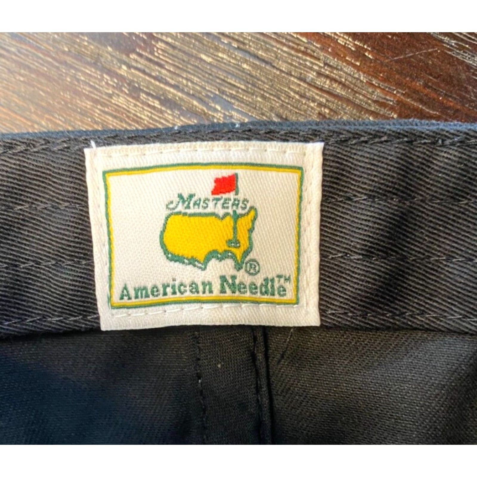 American Needle The Masters Hat Cap Mens One Size Black American Needle Twill Strapback Golf Size ONE SIZE - 7 Thumbnail