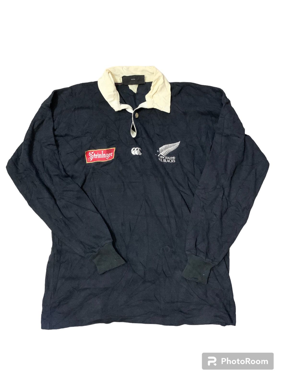image of Vintage 1990’S Steinlager New Zealand All Blacks Rugby, Men's (Size XL)