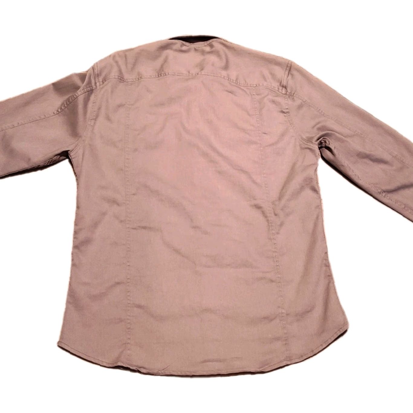 G-Star VINTAGE G-Star Raw Men's Western Shirt Long Sleeve Pearl Snap Button-Up Cotton Gray M/L Boys Size US M / EU 48-50 / 2 - 2 Thumbnail