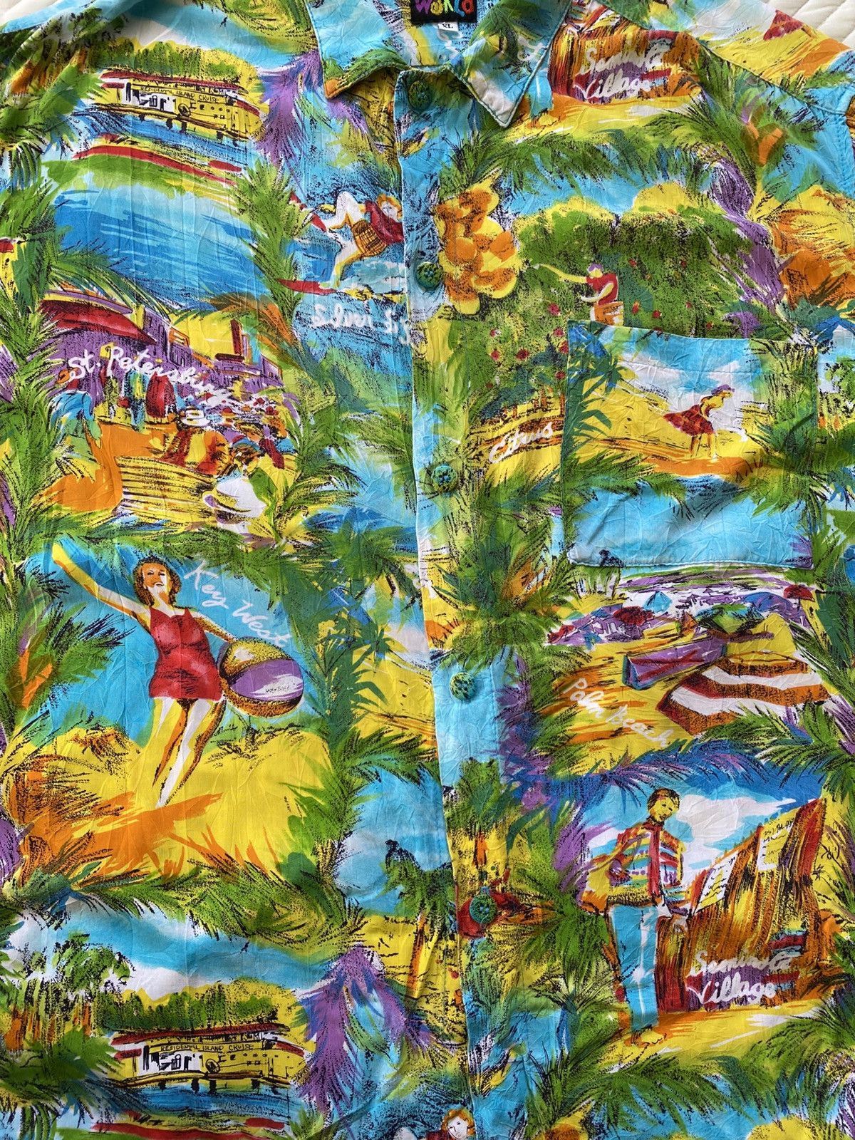 Jams World 🌴 Vintage 80s Jams World Hawaiian Shirt Size US XL / EU 56 / 4 - 4 Thumbnail