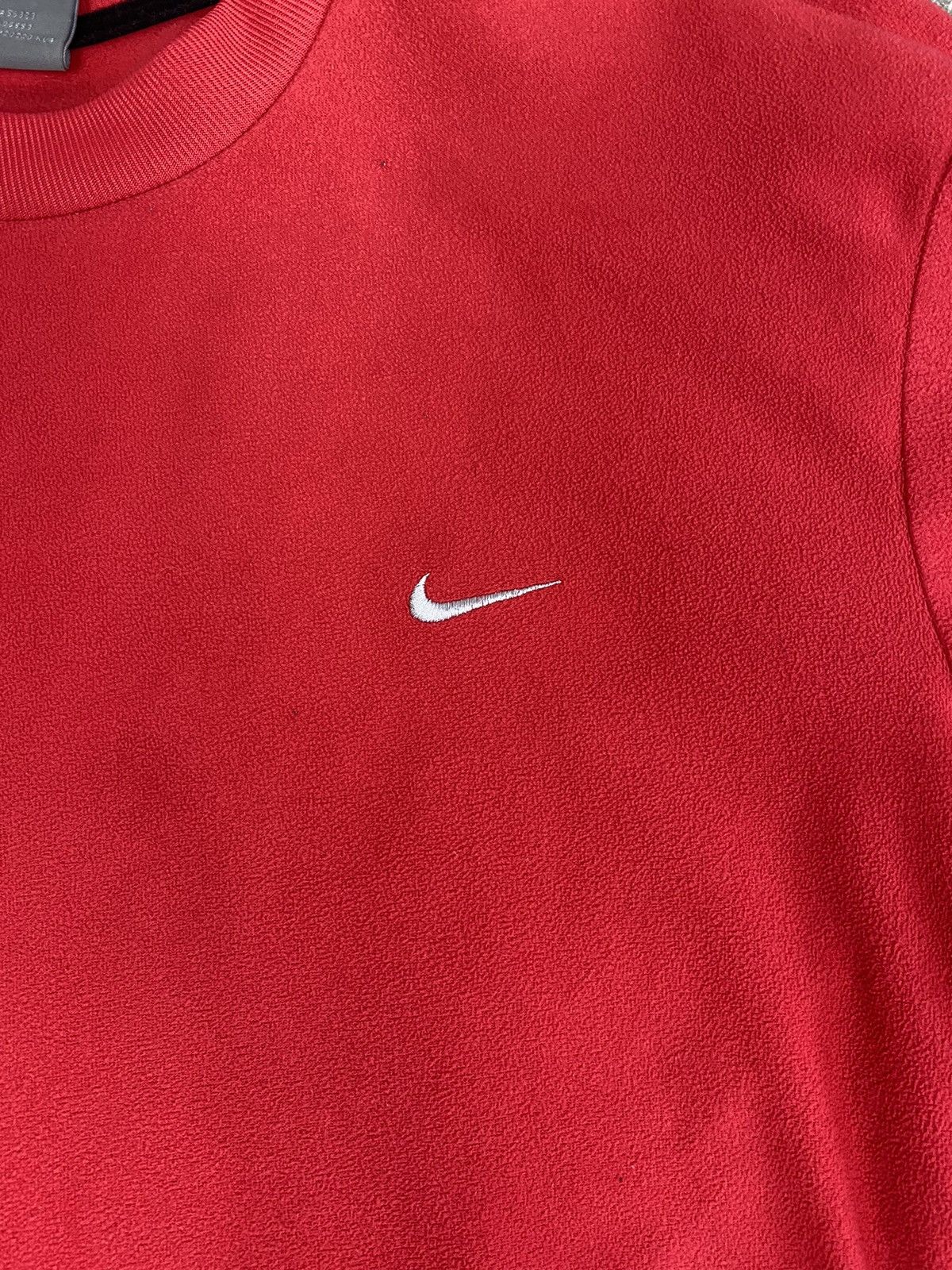Nike × Vintage Y2k red silver tag nike fleece pullover Size US S / EU 44-46 / 1 - 2 Thumbnail