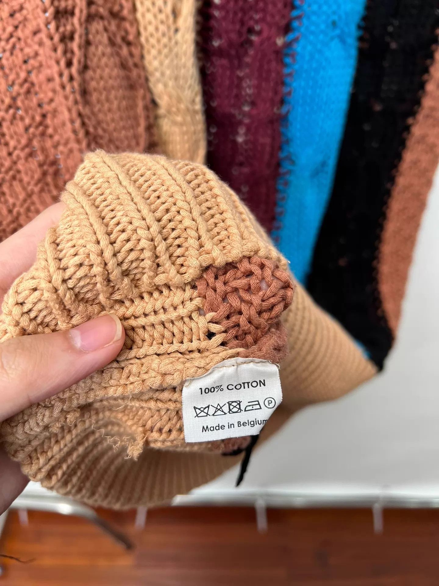 Dries Van Noten DVN Chunky Knit Colorblocked Oversized Knit Vest Size L / US 10 / IT 46 - 7 Thumbnail