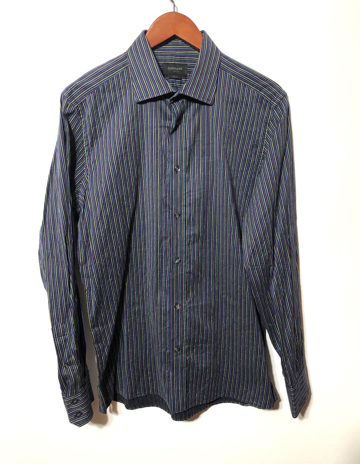 Designer × Duchamp London Premium Duchamp London Italian style button slim shirt Size US L / EU 52-54 / 3 - 1 Thumbnail