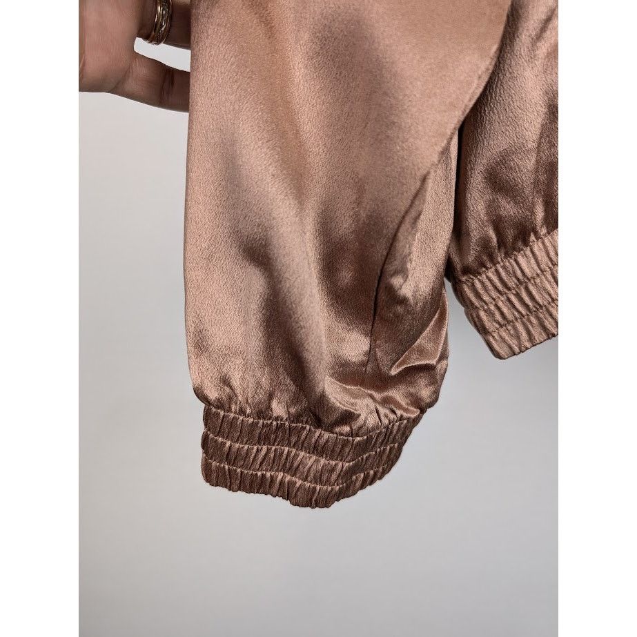 Saint Laurent Paris o1rshd1 Satin De Soie Jacket in Peau Size US L / EU 52-54 / 3 - 9 Thumbnail