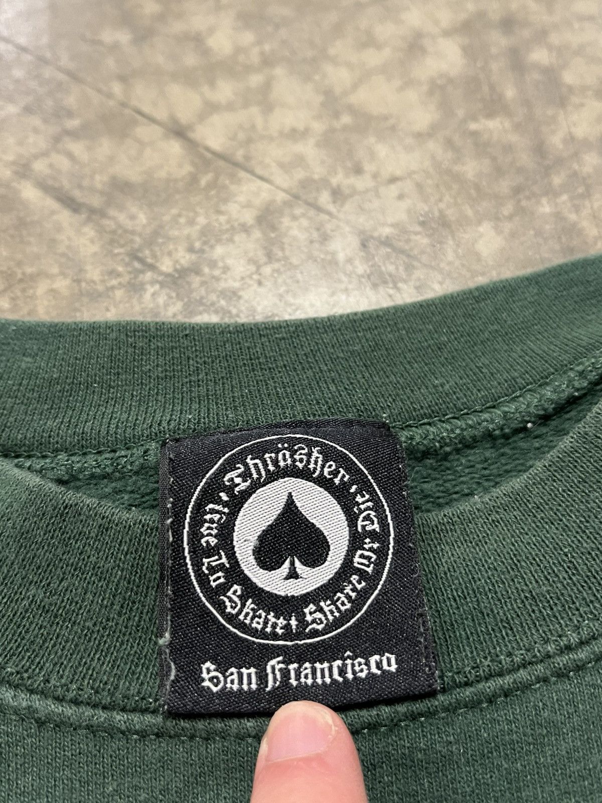 Thrasher × Vintage Y2k thrasher skater funny graphic crewneck hype grunge edgy Size US M / EU 48-50 / 2 - 6 Thumbnail