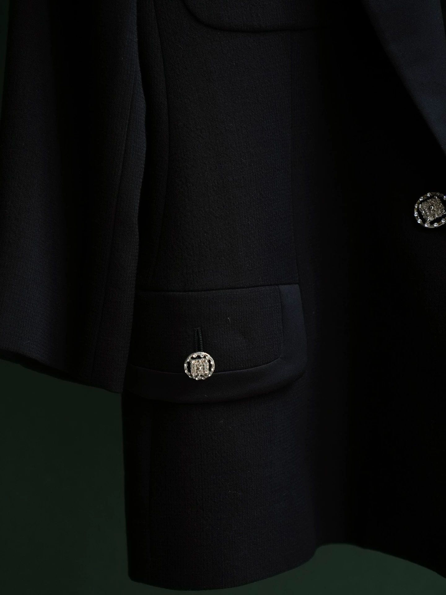 Versace Versace Istante Wool Blend Satin Wide Lapel Suit Size L / US 10 / IT 46 - 3 Thumbnail