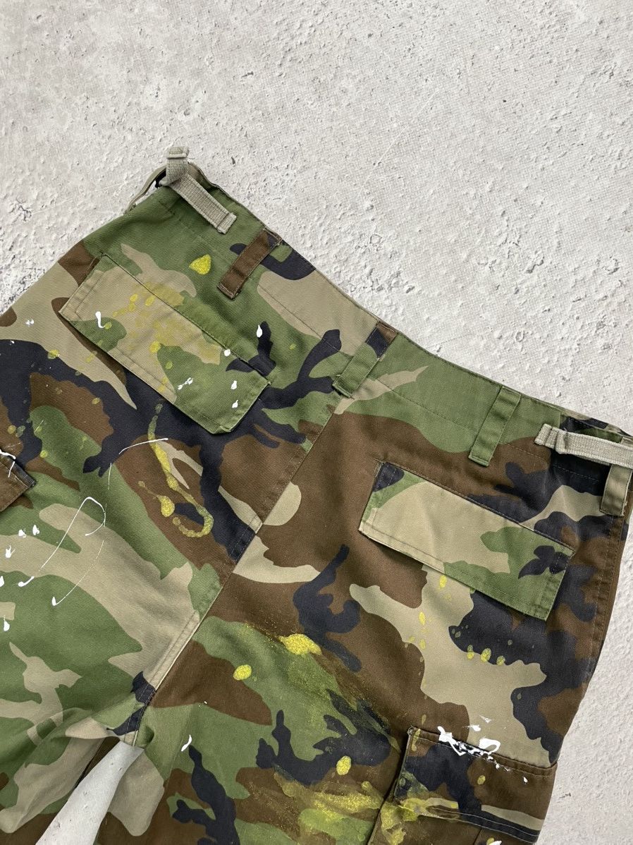 Other Vintage army military painted baggy cropped pants shorts y2k Size US 32 / EU 48 - 10 Thumbnail