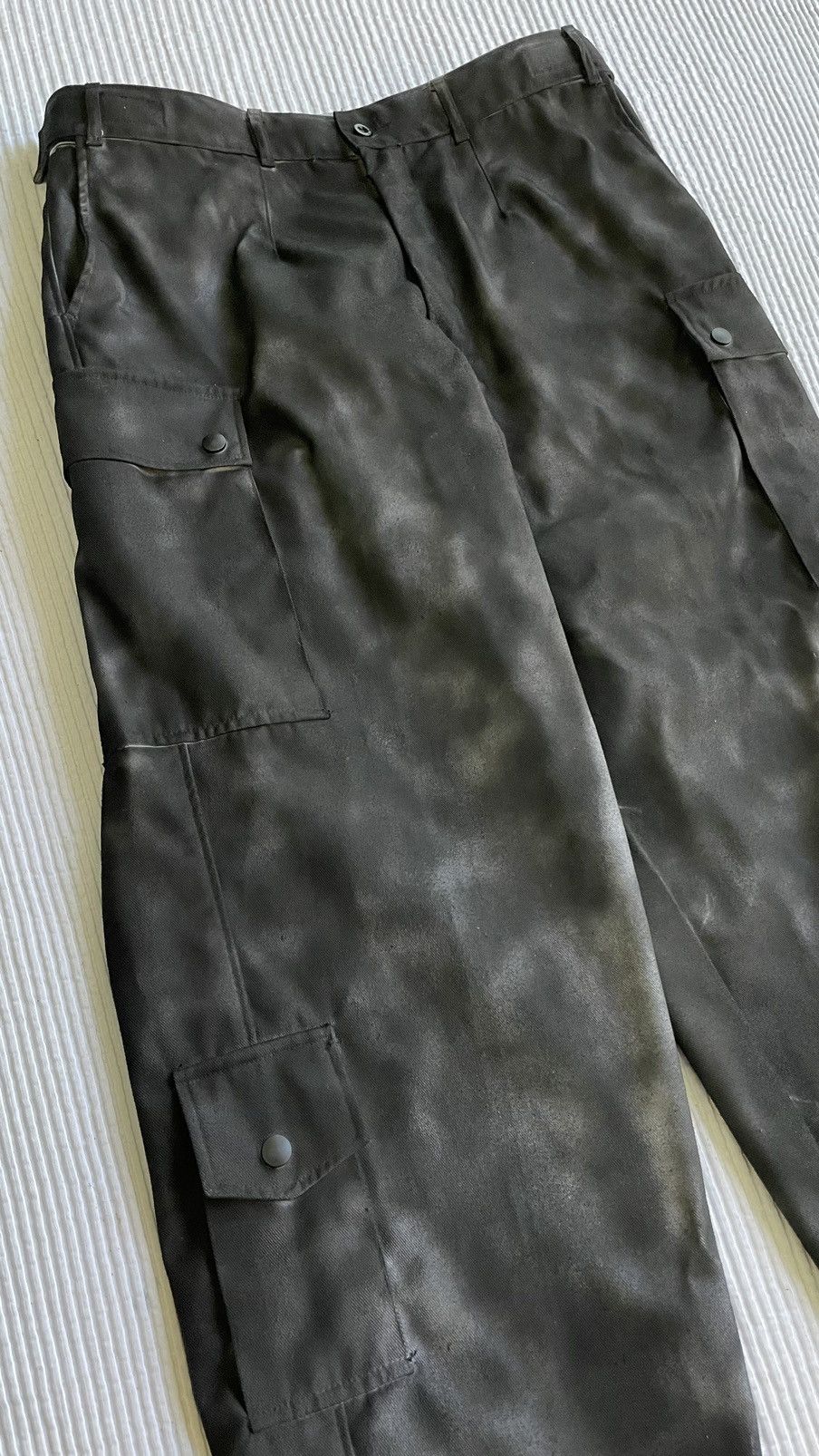Handmade Painted Black Camo Pants Size US 34 / EU 50 - 3 Thumbnail
