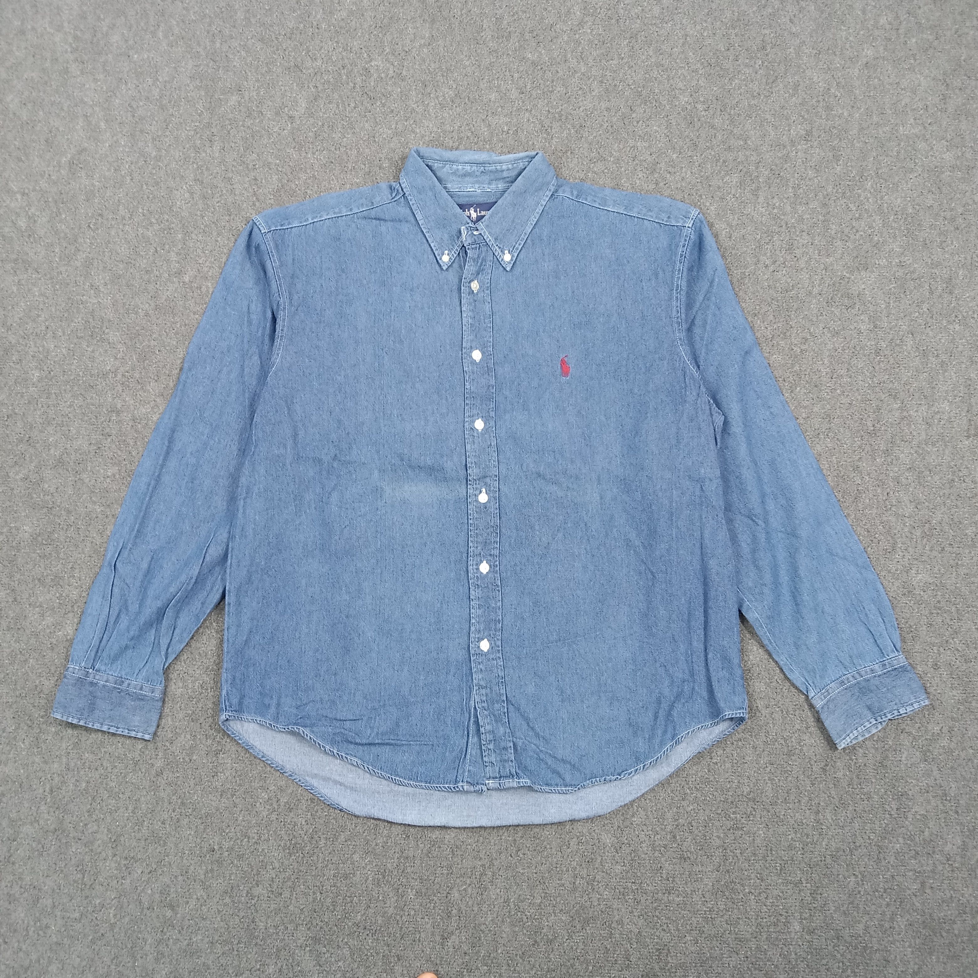Ralph Lauren Ralph Lauren American Denim Button Up Shirt C294N27 Size US XL / EU 56 / 4 - 1 Thumbnail