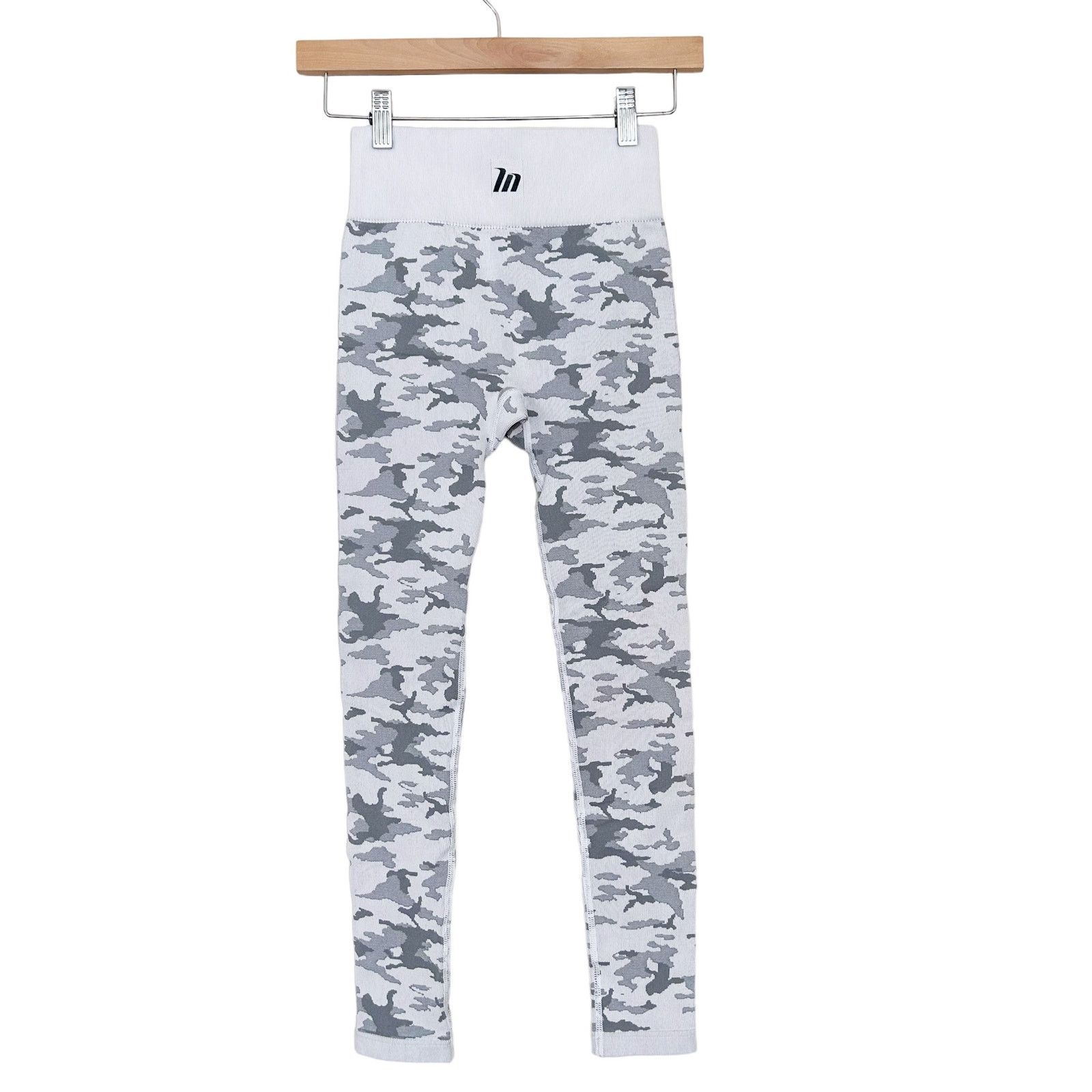 Other Muscle Nation Gray Camo Seamless Leggings Sz S Size 27" / US 4 / IT 40 - 3 Thumbnail