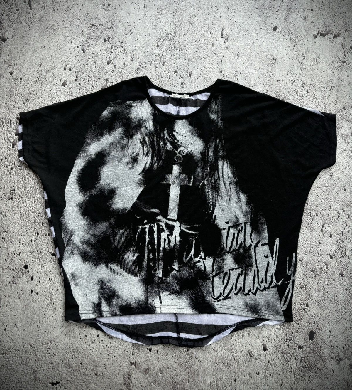 If Six Was Nine Y2k Silver moon lgb punk style over size Tshirt Size ONE SIZE - 1 Thumbnail