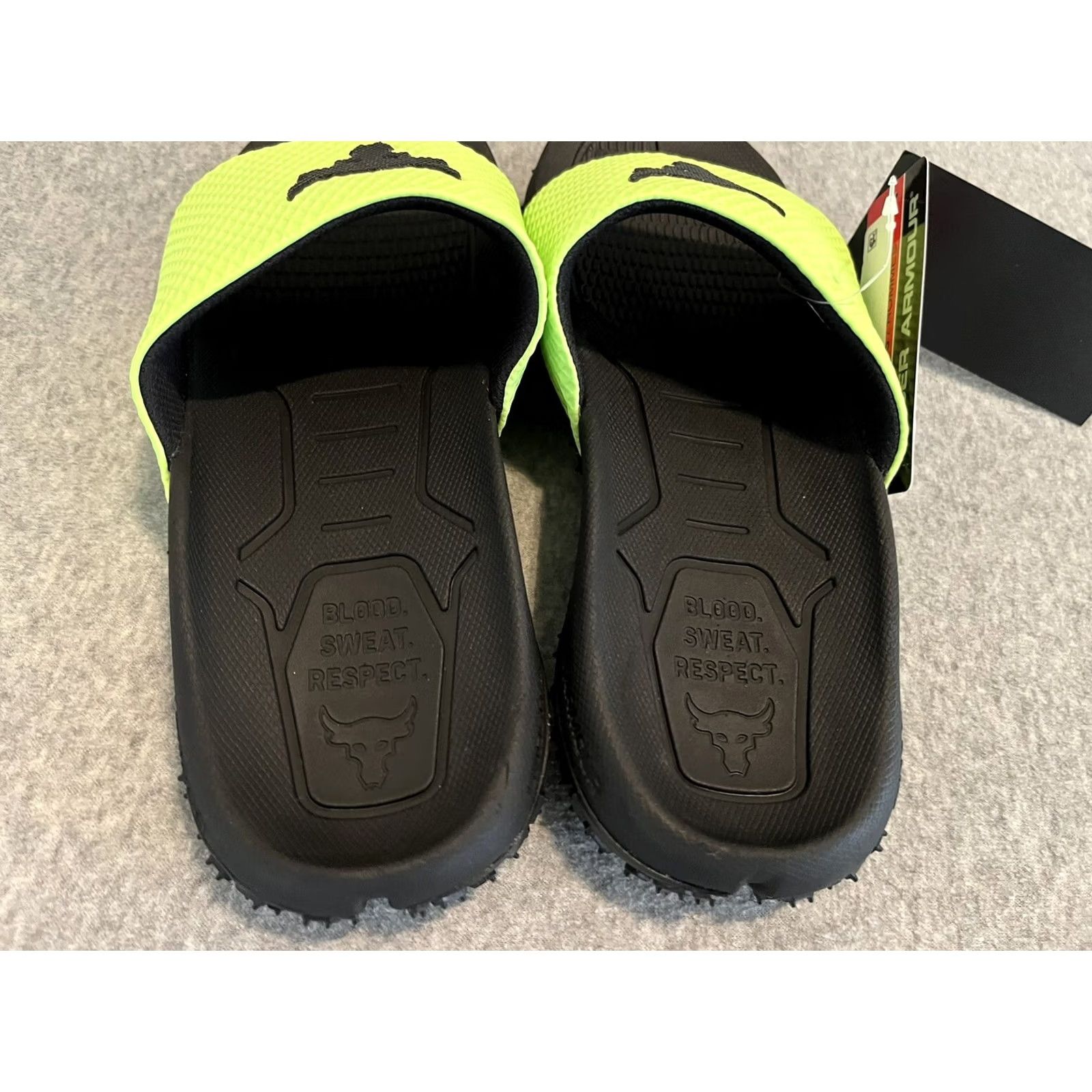 Under Armour Under Armour Project Rock 2.0 Sandals Green Mens 8 Slide Slip On Mens/US 8 Size ONE SIZE - 3 Thumbnail