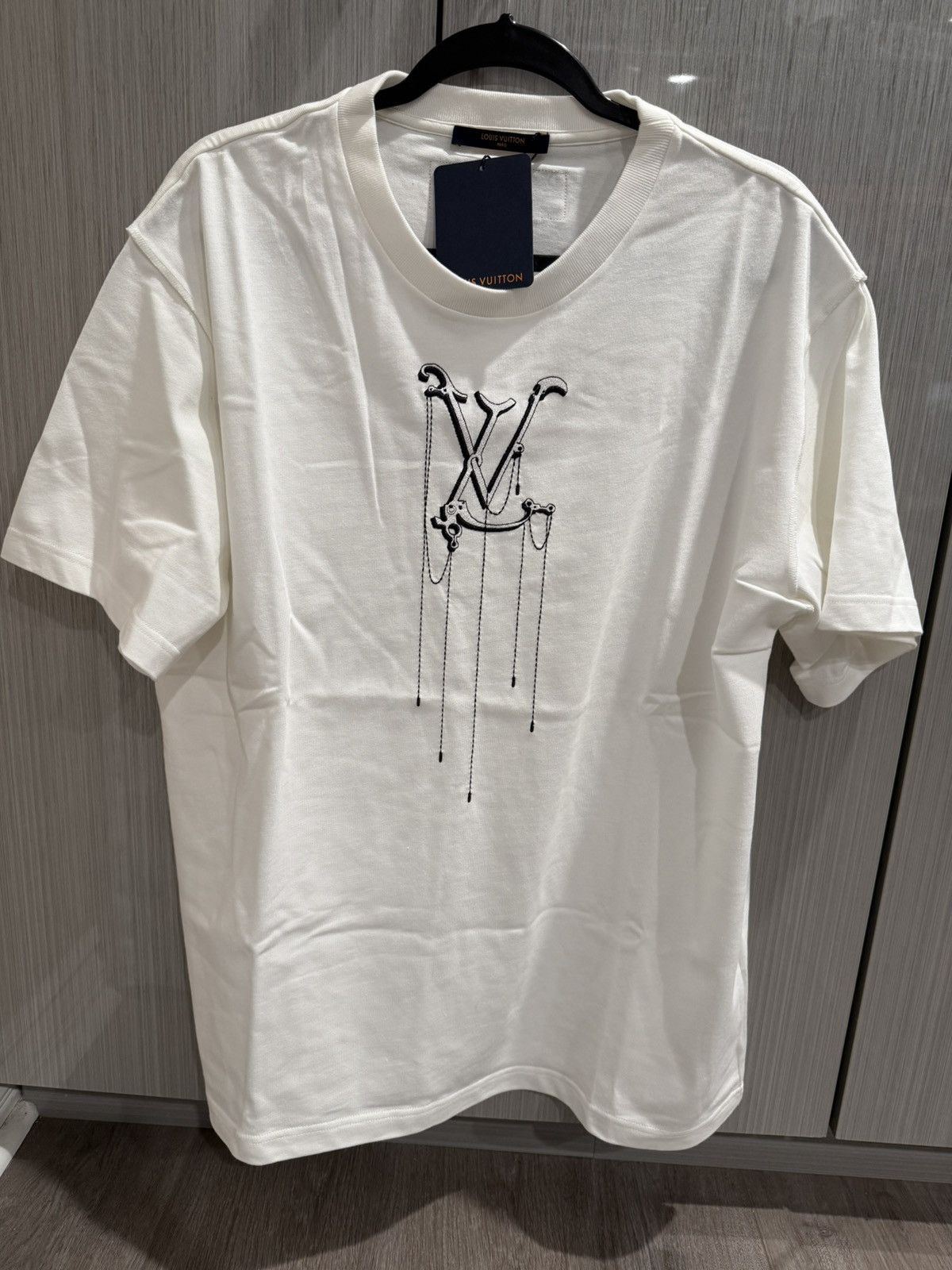 Louis Vuitton Embroidered Hook Logo T Shirt 