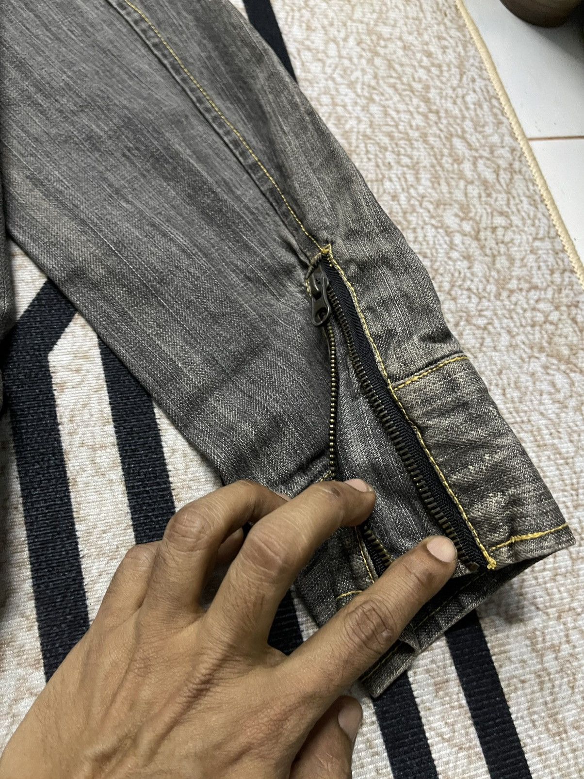 If Six Was Nine × In The Attic × Japanese Brand 2000s L.G.B STYLE DENIM BLEACH JACKET RARE DESIGN Size US M / EU 48-50 / 2 - 13 Thumbnail