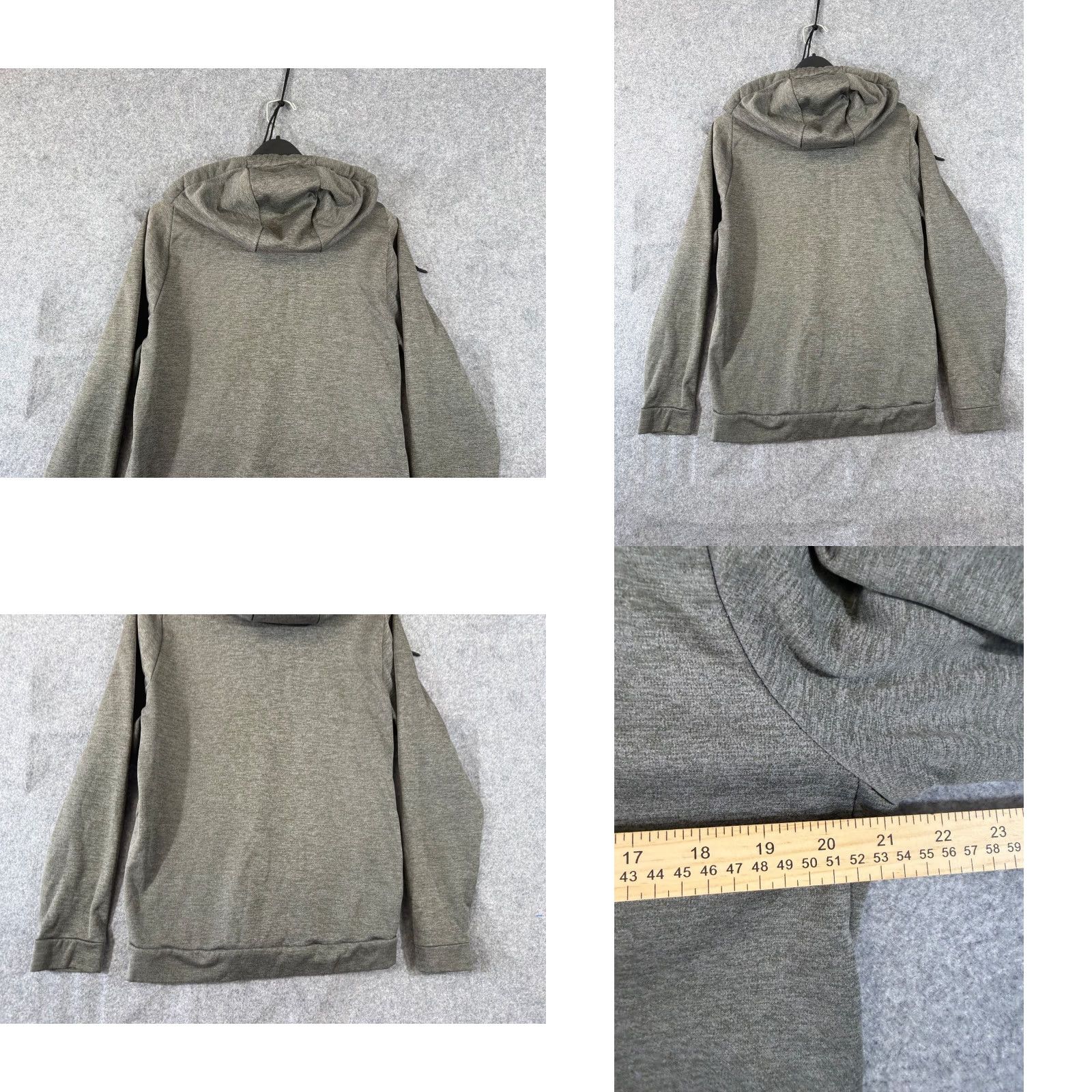 Nike Nike Dri Fit Hoodie Mens S Heather Gray Full Zip Fleece Lined Raglan Sleeve Logo Size US S / EU 44-46 / 1 - 8 Thumbnail