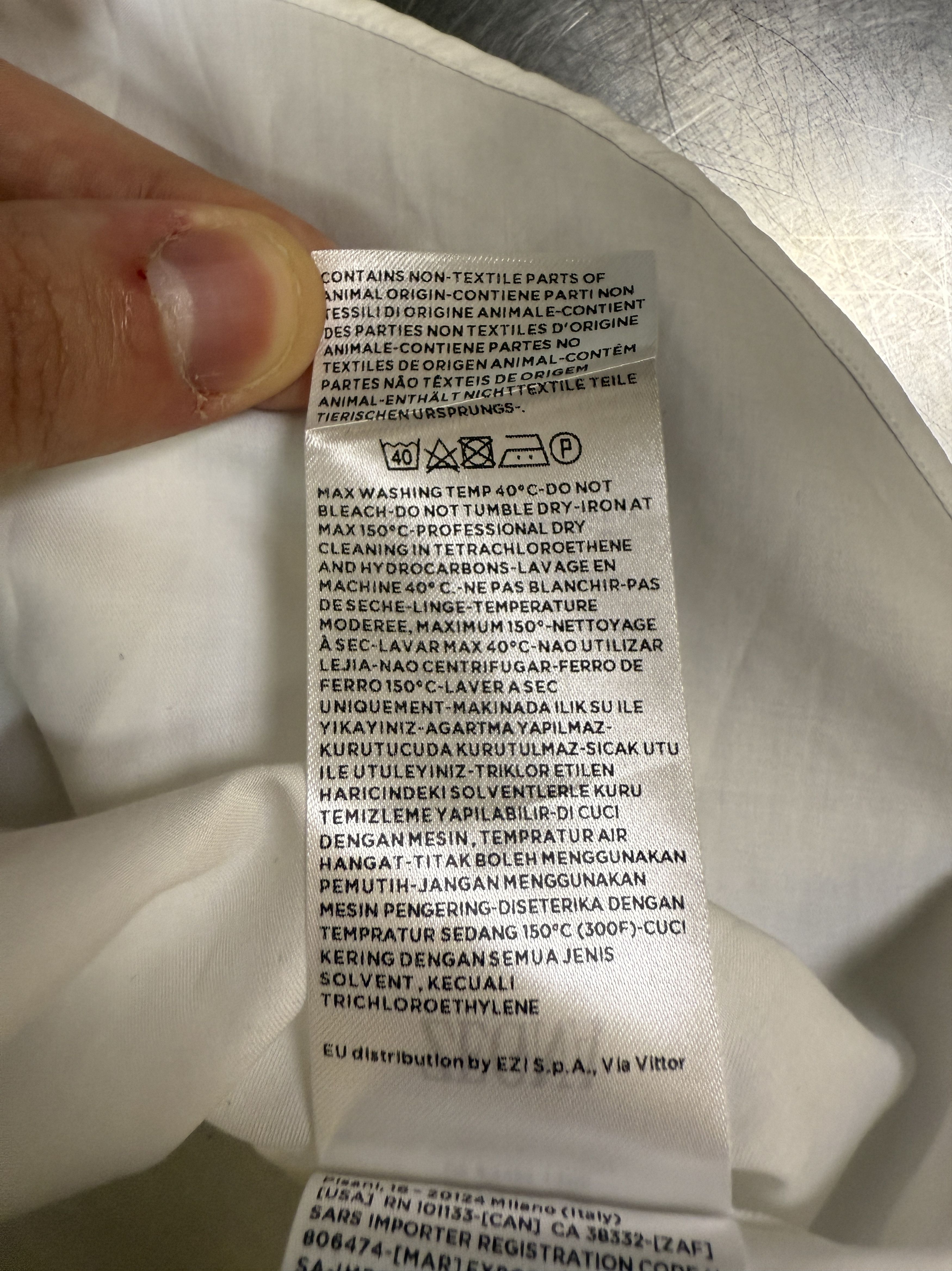 Ermenegildo Zegna Zegna Cotton Long Sleeve Button-up Shirt Size US XL / EU 56 / 4 - 6 Thumbnail