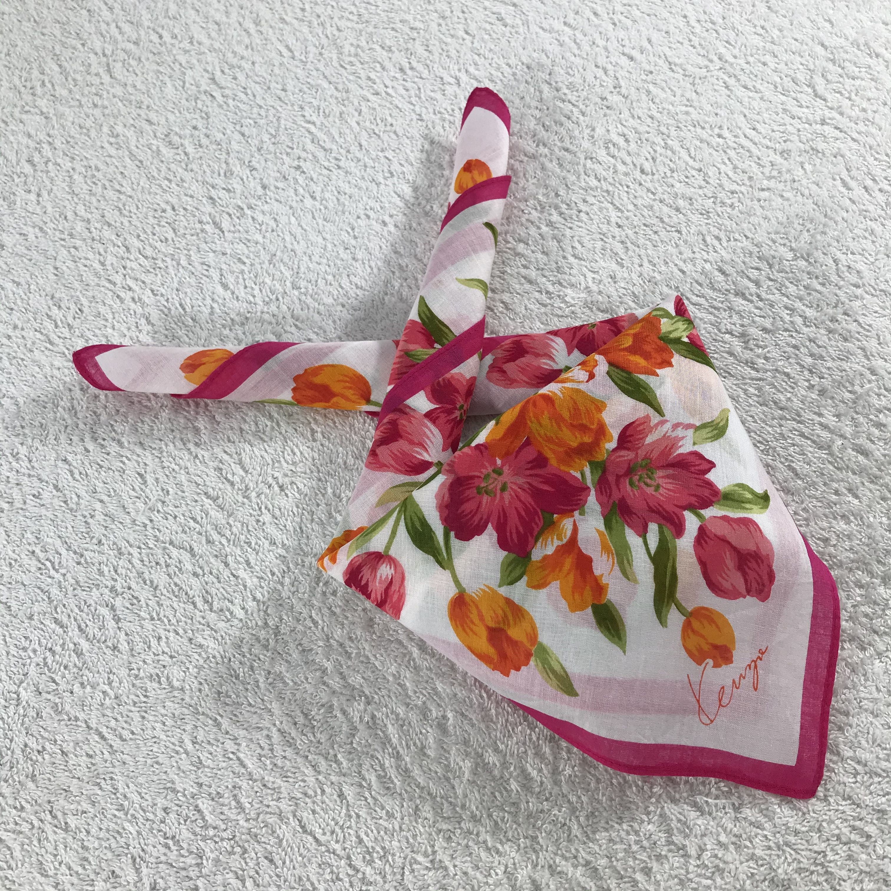 Kenzo × Vintage Kenzo Bandana / Handkerchief / Neckerchief - S266 Size ONE SIZE - 4 Thumbnail