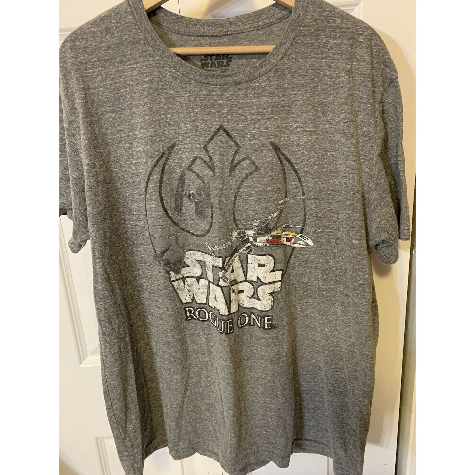 Star Wars Star Wars Rogue One Men’s Sz XL X Wing Rebel Gray Size US XL / EU 56 / 4 - 4 Thumbnail
