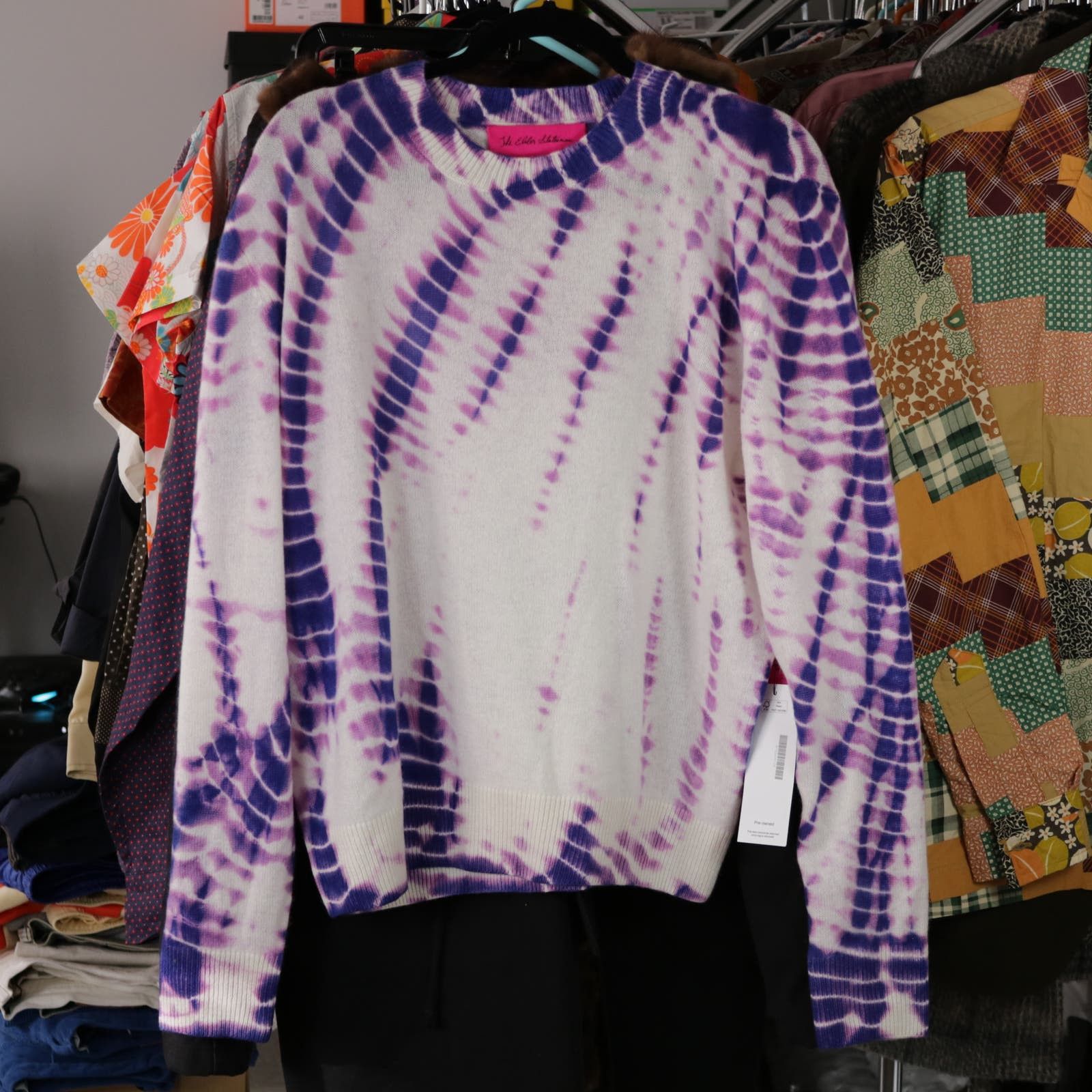 The Elder Statesman The Elder Statesman Ripple Tranquility Cashmere Sweater Size US S / EU 44-46 / 1 - 1 Thumbnail