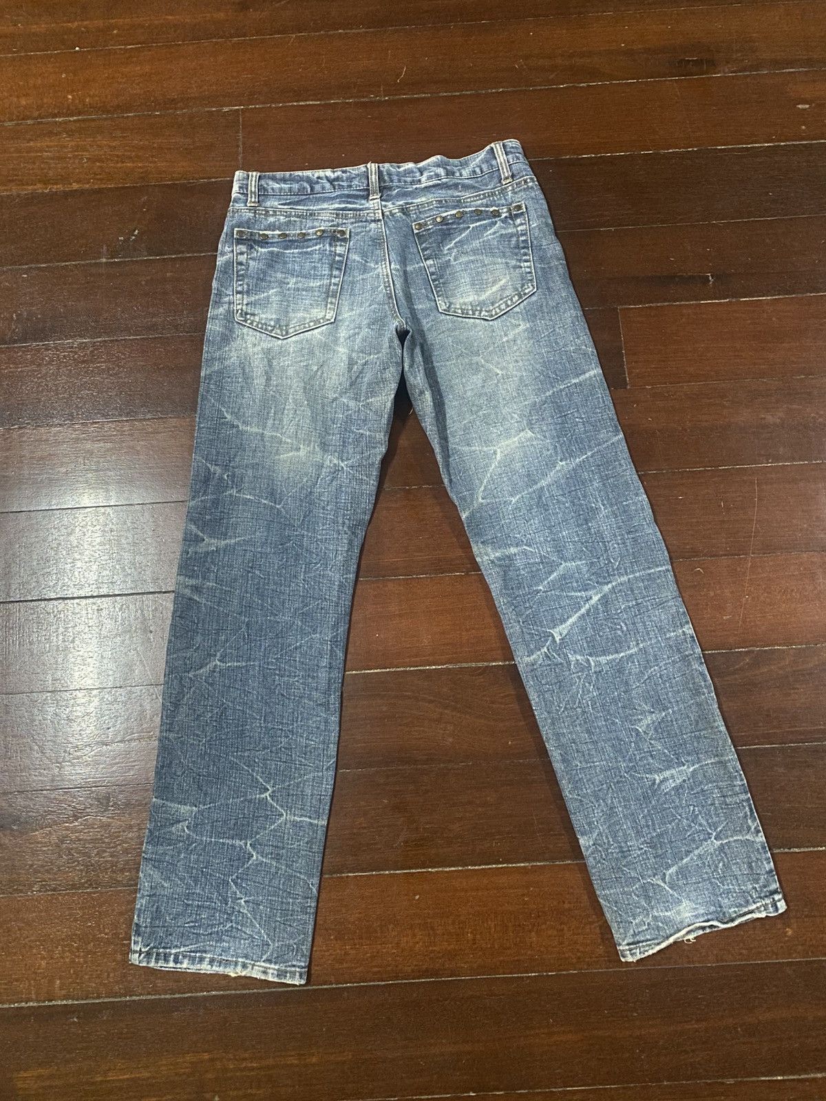 If Six Was Nine Rare design BACK RUSH style studded metal PUNK distressed Size US 34 / EU 50 - 8 Thumbnail