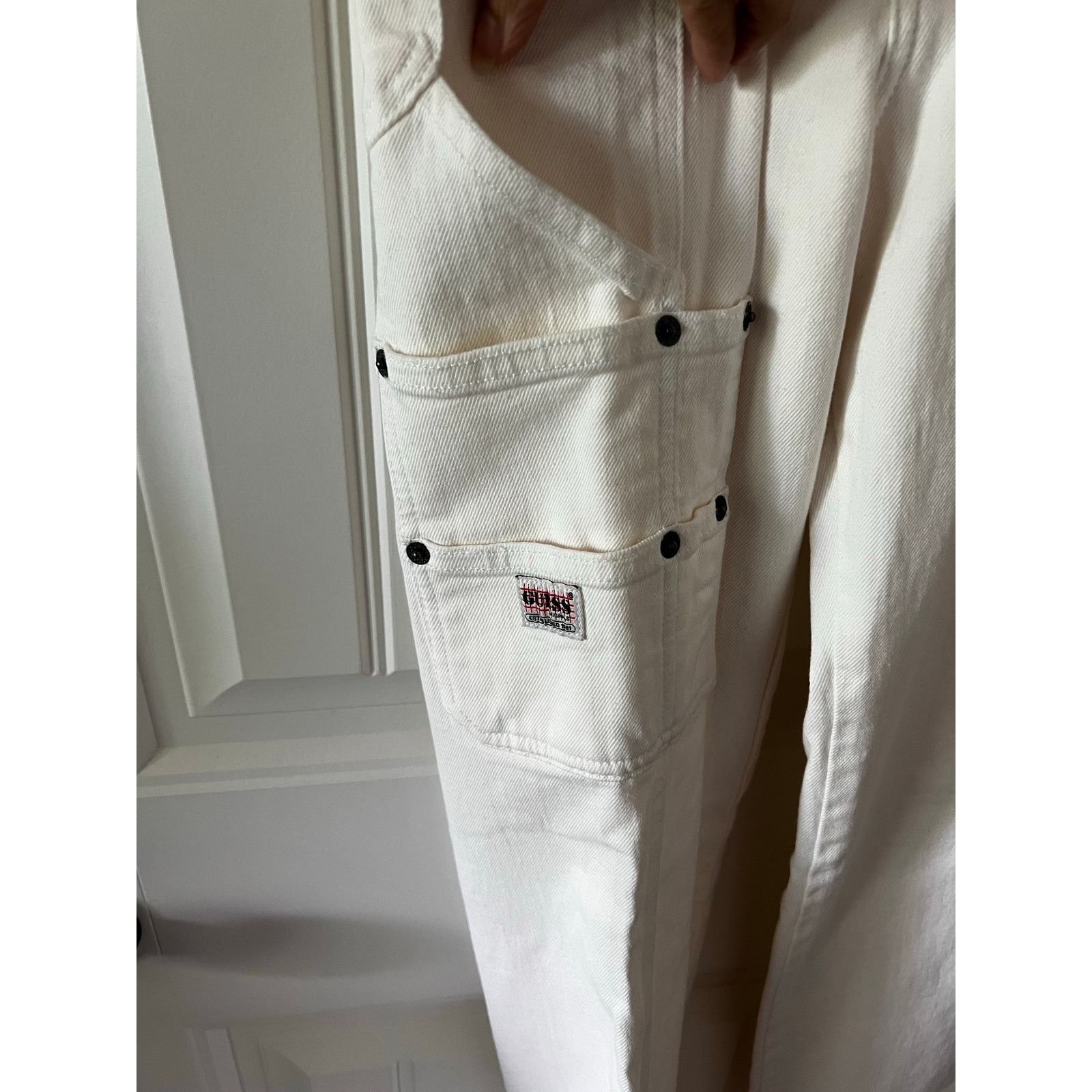 Guess Originals Kit Carpenter Jeans Washed Ecru Utility pockets Size US 30 / EU 46 - 4 Thumbnail