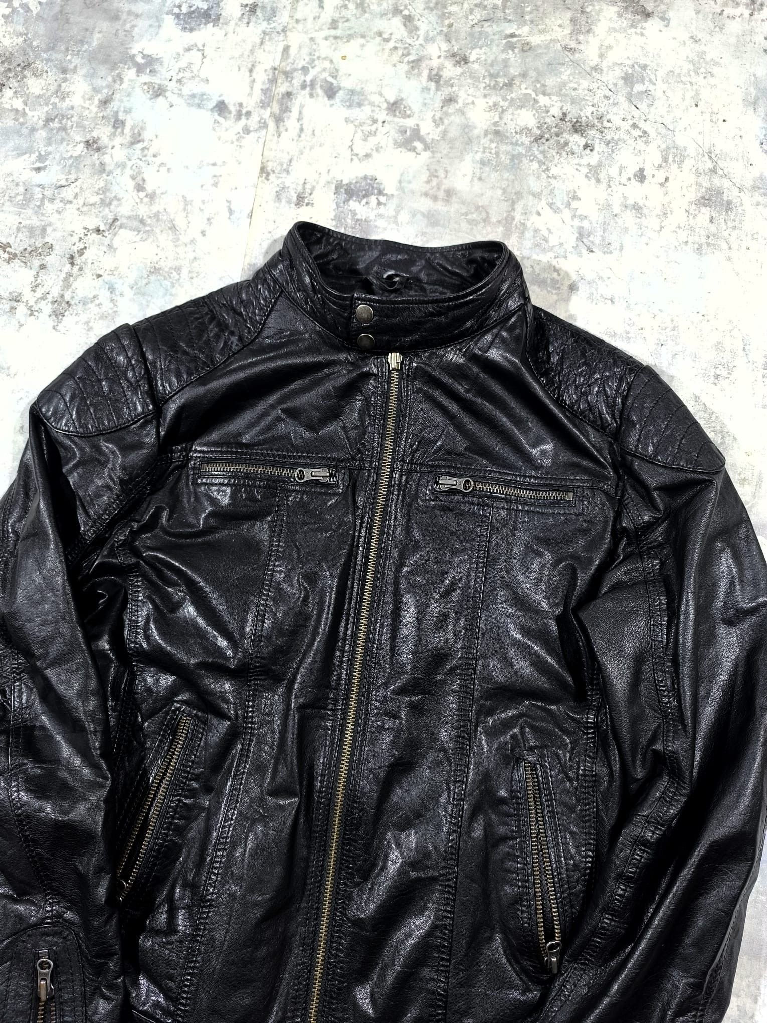 Other VTG HEDI SLIMANE 14th ADDICTION MOTO BIKER LEATHER JACKET Size US M / EU 48-50 / 2 - 12 Thumbnail